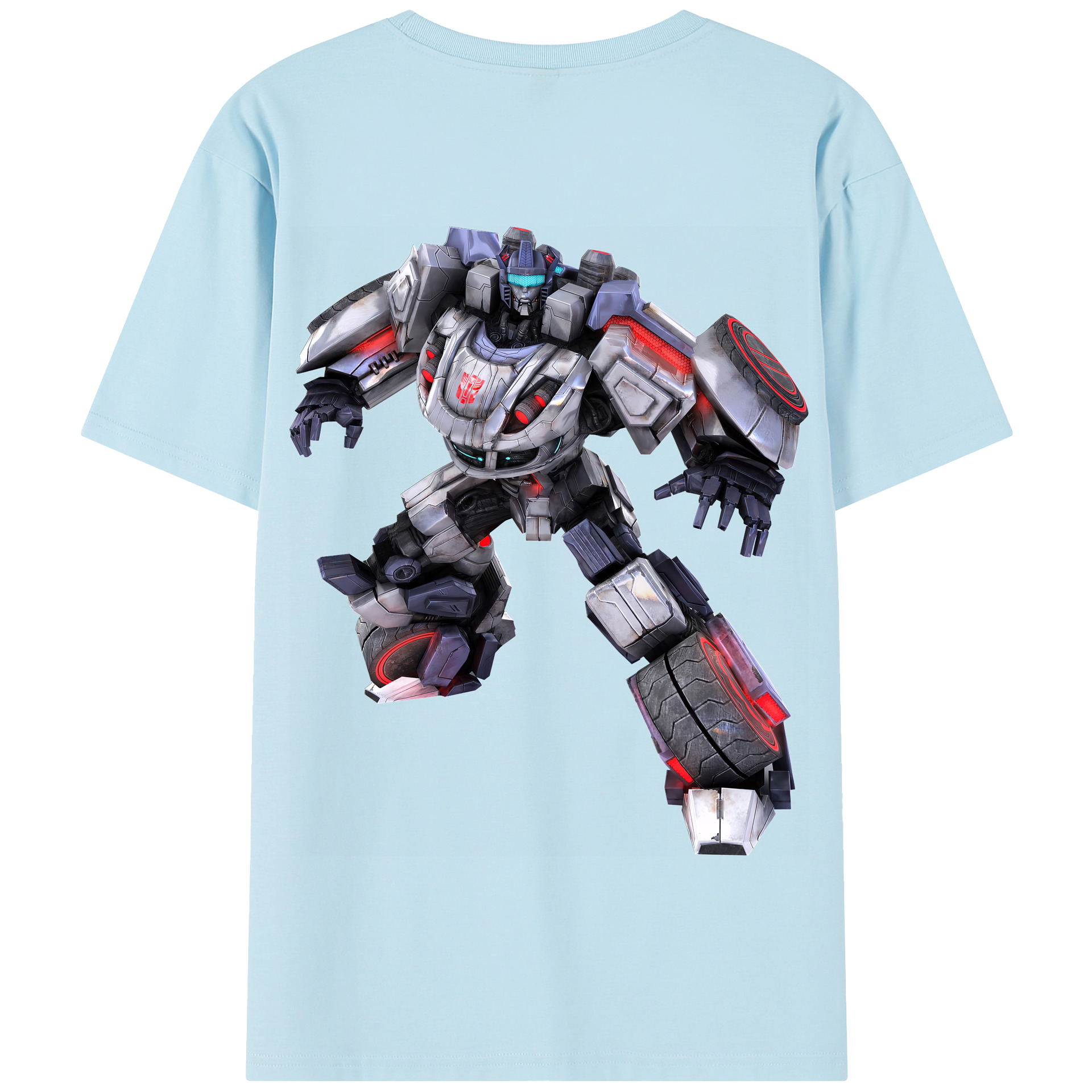 （画像用） Transformers トランスフォーマー 綿100％半袖Tシャツ（背面プリント）